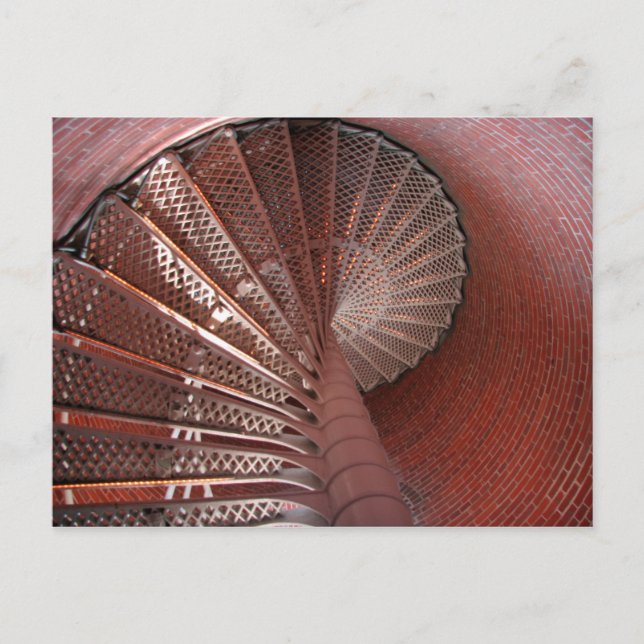 Postal Escaleras del faro (Anverso)