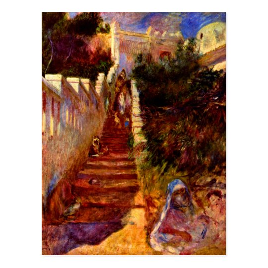 Postal Escaleras en Algier de Pedro Renoir