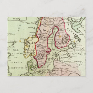 Postal Escandinavia, Suecia, Dinamarca