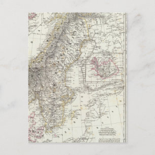 Postal Escandinavia, Suecia, Noruega