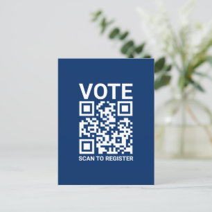 Postal Escaneo de votos Código QR para registrar la marin