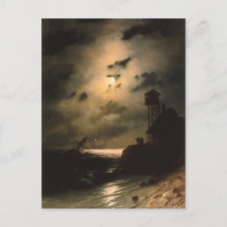 Postal Escapada De La Luna Con Naufragio