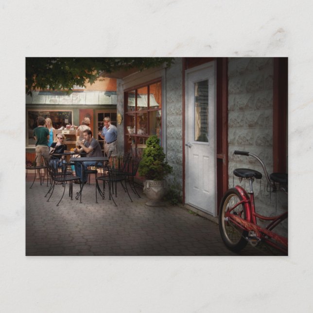 Postal Escaparate - Frenchtown, NJ - en un pintoresco bis (Anverso)