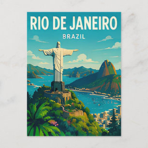 Postal Escape a la costa tropical de Río de Janeiro Brasi