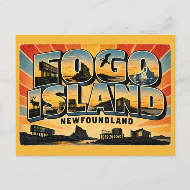 Postal Escape a la Isla de Fogo, Terranova (Anverso)