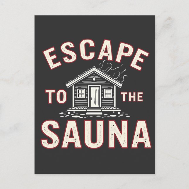 Postal Escape a los amantes de la Sauna Funny Spa Day Sau (Anverso)