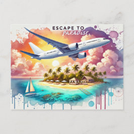 Postal Escape al paraíso.