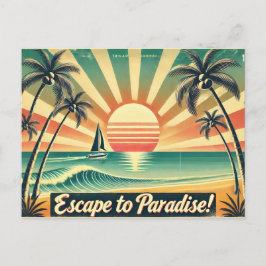 Postal ¡Escape al paraíso!