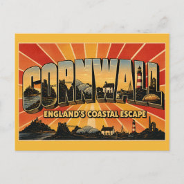Postal Escape costero de Cornualles Inglaterra