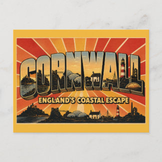 Postal Escape costero de Cornualles Inglaterra