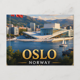 Postal Escape de la ciudad escandinava de Oslo Noruega 🗺