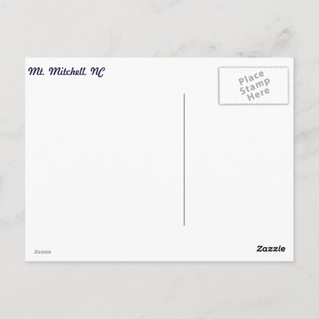 Postal Escarcha de invierno (Reverso)