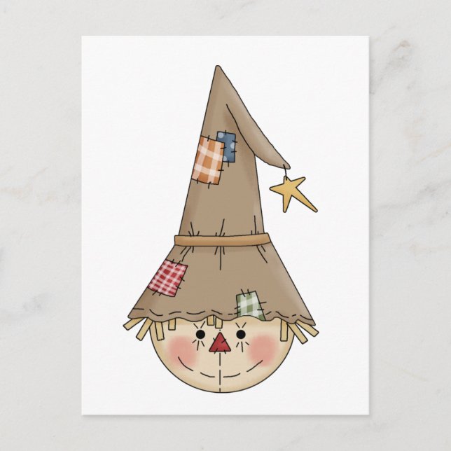 Postal Escarecrows otoñal ・ Scarecrow 3 (Anverso)