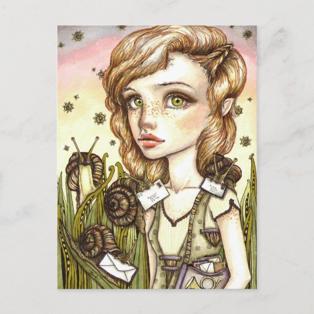 Postal Escargot Express (Anverso)