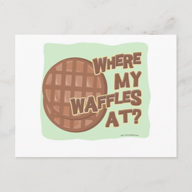 Postal ¡Escasez de Waffle! (Anverso)