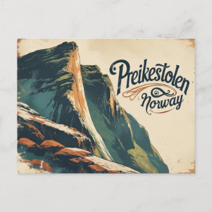 Postal Escena Atemporal de Preikestolen