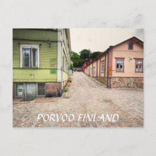 Postal Escena callejera de Porvoo Finlandia