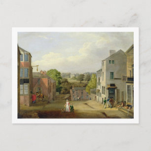 Postal Escena callejera en Chorley, Lancashire, con vista