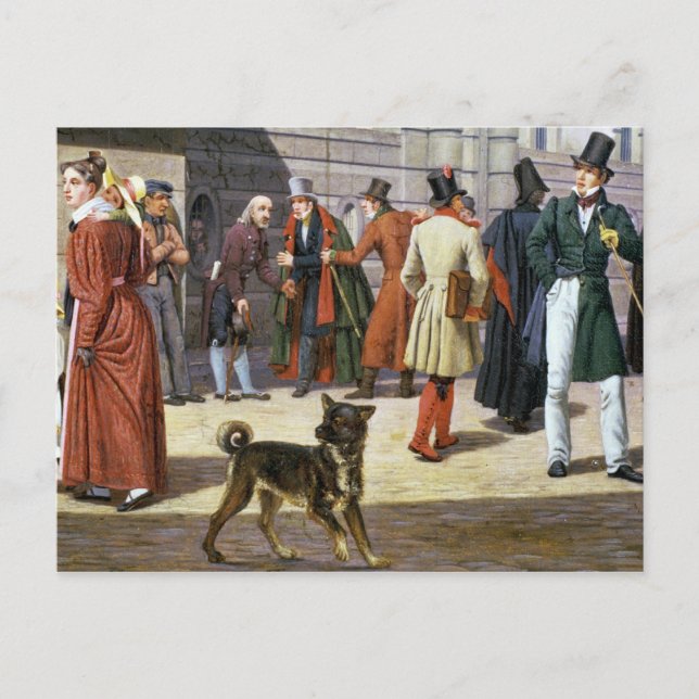 Postal Escena callejera en Estocolmo (Anverso)