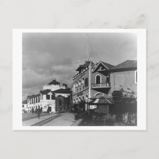 Postal Escena callejera en Mombassa, Kenia. Fotografía (Anverso)