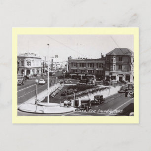Postal Escena callejera, San Leandro, California Vintage