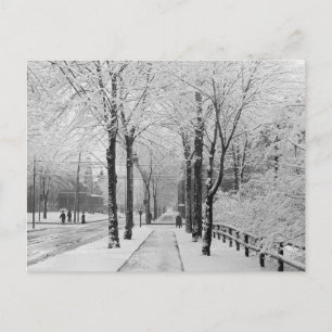 Postal Escena de calle invernal, 1910