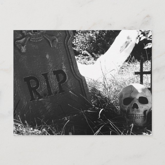 Postal escena de cementerio (Anverso)