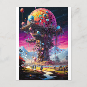 Postal Escena de ciencia ficción