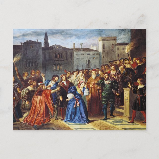 Postal Escena de confrontación (Anverso)