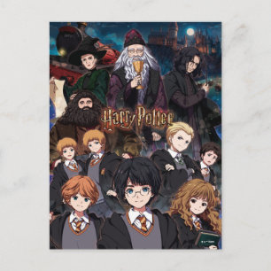 Postal Escena de conjunto de anime de HARRY POTTER™