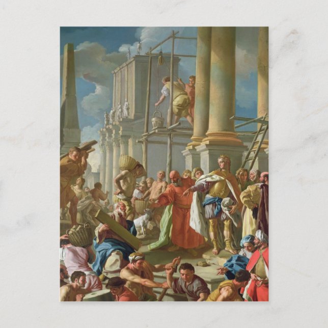 Postal Escena De Construcción Clásica (Anverso)