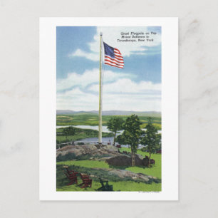 Postal Escena de flápoles gigantes de Mount Defiance
