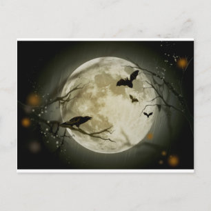 Postal Escena de Halloween