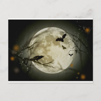 Postal Escena de Halloween