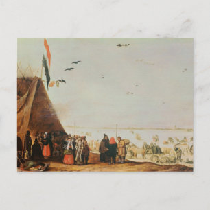 Postal Escena de invierno