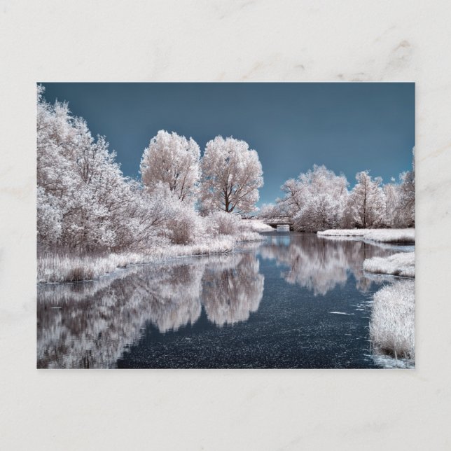 Postal Escena de invierno (Anverso)