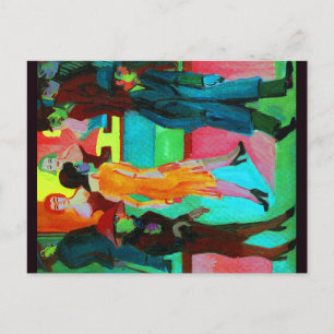 Postal Escena de la calle de Ernst Ludwig Kirchner