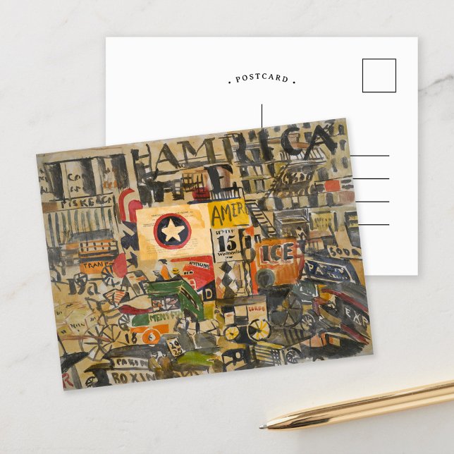 Postal Escena de la calle de Nueva York | Joaquín Torres- (Subido por el creador)
