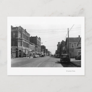Postal Escena de la calle en el puerto Townsend,