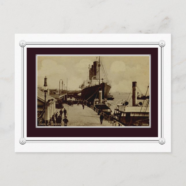 Postal Escena de la cosecha de Liverpool (Anverso)