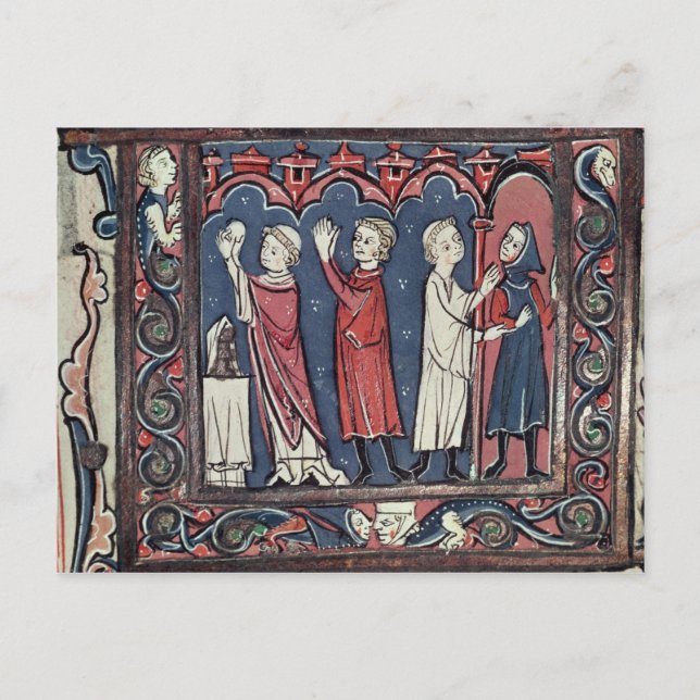 Postal Escena de la excomunicación (Anverso)