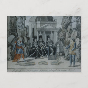 Postal Escena de 'La flauta mágica'