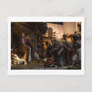 Postal Escena de la natividad en el Vaticano