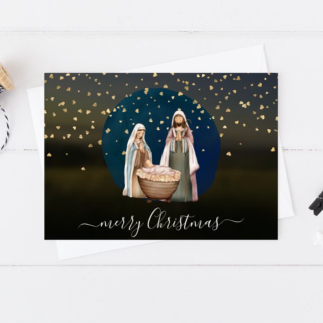 Postal Escena de la Natividad, Mary, Joseph, Navidades de (Subido por el creador)