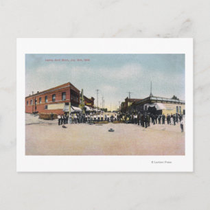 Postal Escena de lino dorado Snohomish, WA