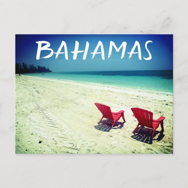 Postal escena de los grandes bahamas (Anverso)