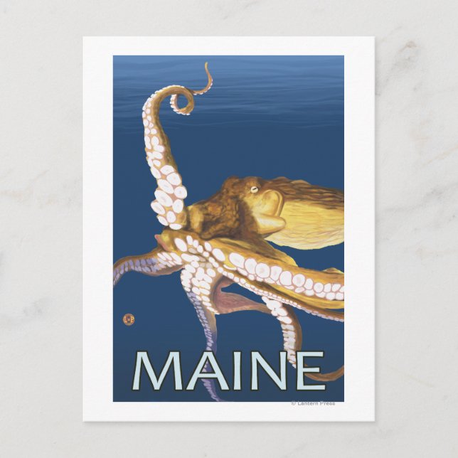 Postal Escena de MaineOctopus (Anverso)