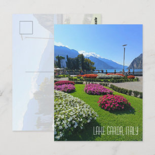 Postal Escena de montaña del lago de Garda Souvenir de va