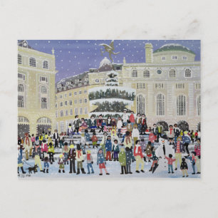 Postal Escena de Nieve Piccadilly