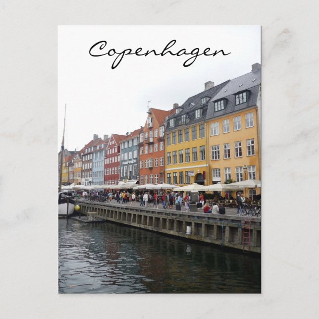 Postal escena de nyhavn (Anverso)